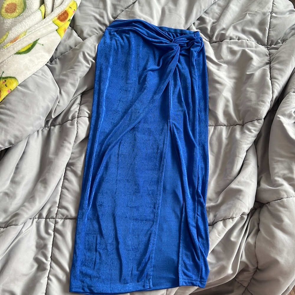 Blue skirt